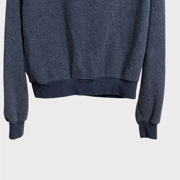 Alternative Apparel Triblend Eco-Fleece Sweatshirt Women's Size L Navy Crewneck - Picture 12 of 16